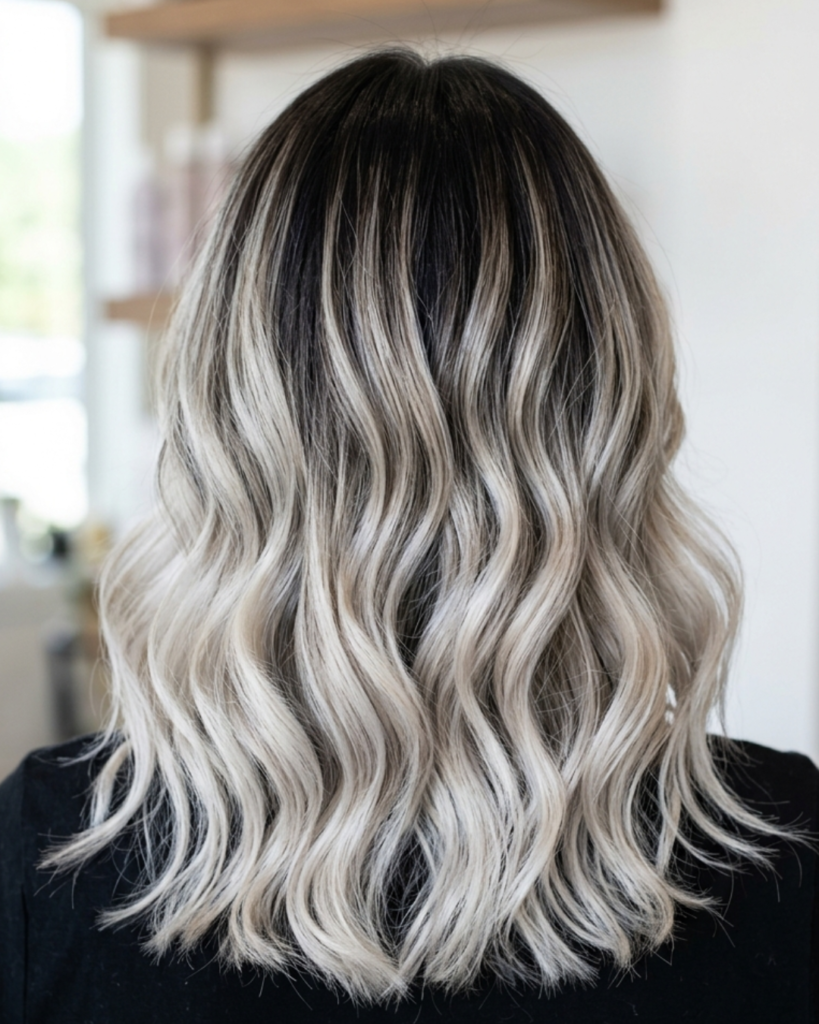 Icy Platinum Hair Color