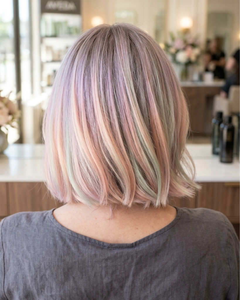 Pastel Tones on Short Hair