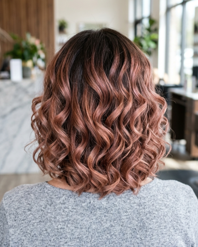 Rose Brown Cool Hair Color