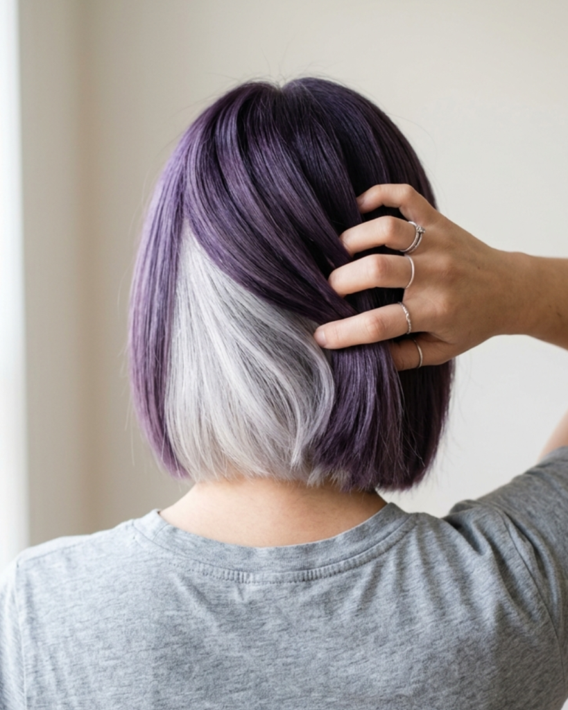 Two Tone Hair Dye for Short Hair